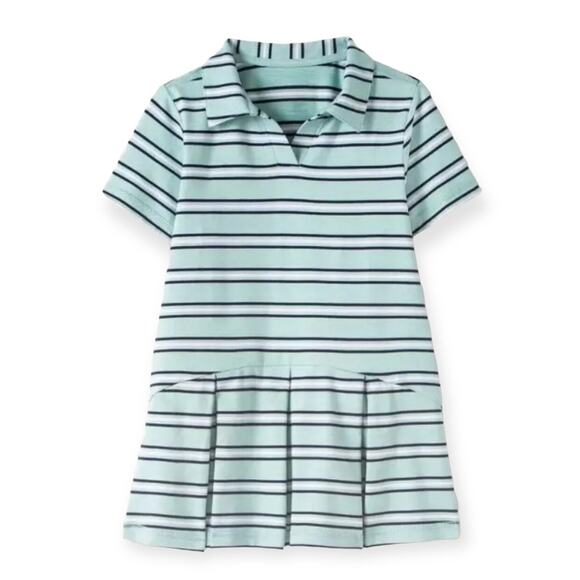 Hanna Andersson NWT Striped MadeForSun Polo Dress. Size 8 - Picture 1 of 2